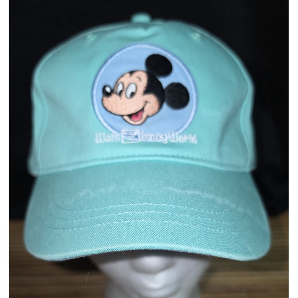 Teal Disney World Hat Mickey Mouse Cap Adjustable Strapback Adult Unisex